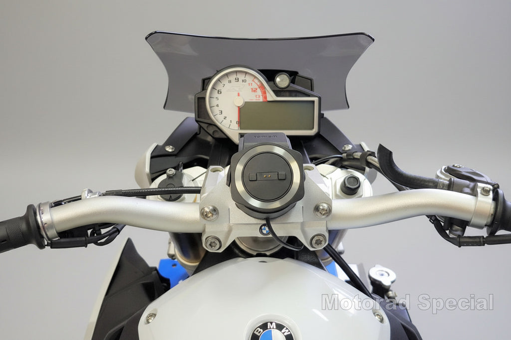 Navihalter BMW S1000R mit MV-Lenkererhöhung für TomTom
