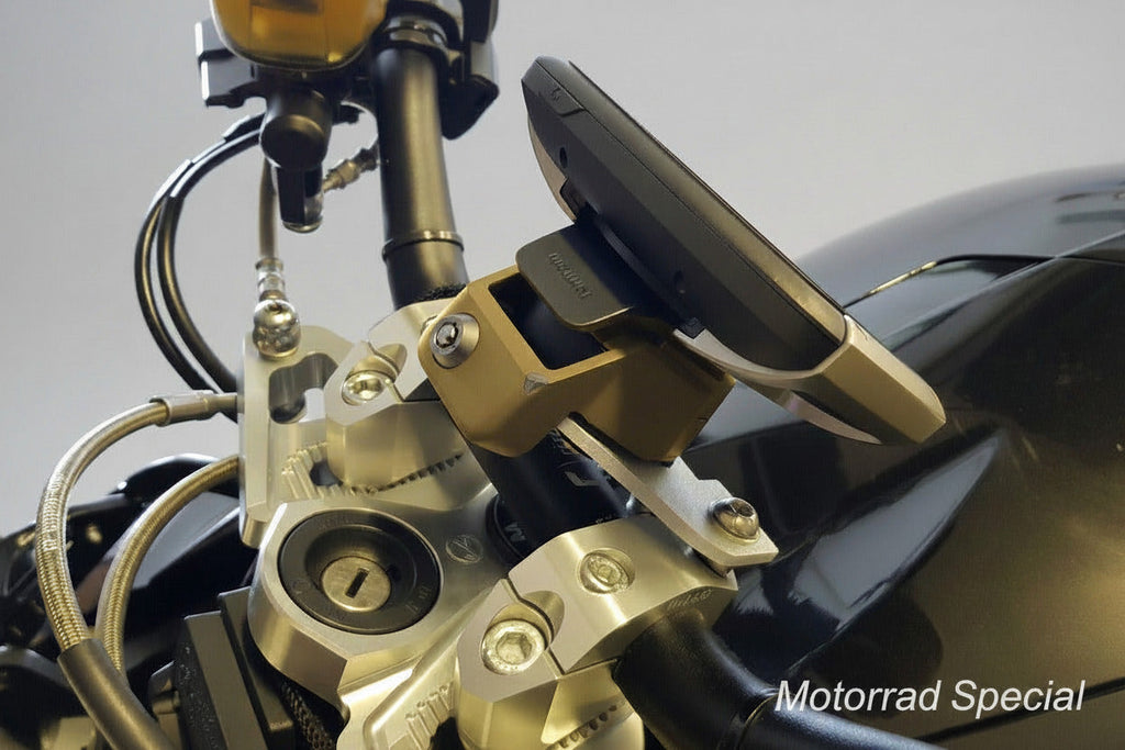 Navihalter BMW K1300R AC-Schnitzer Umbau für TomTom
