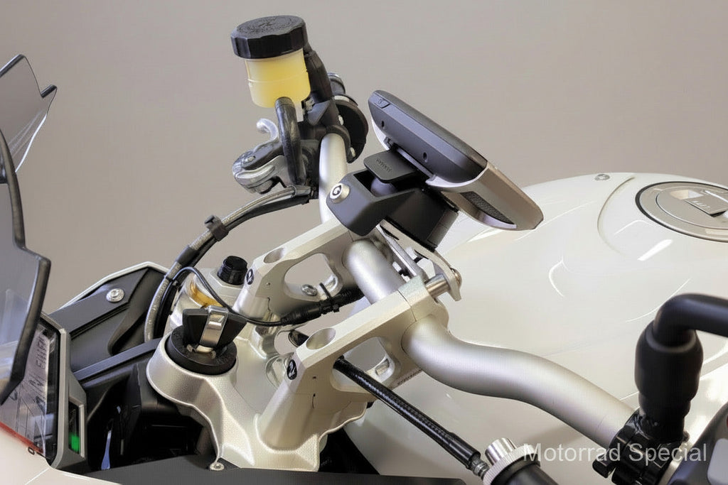 Navihalter BMW S1000R mit MV-Lenkererhöhung für TomTom