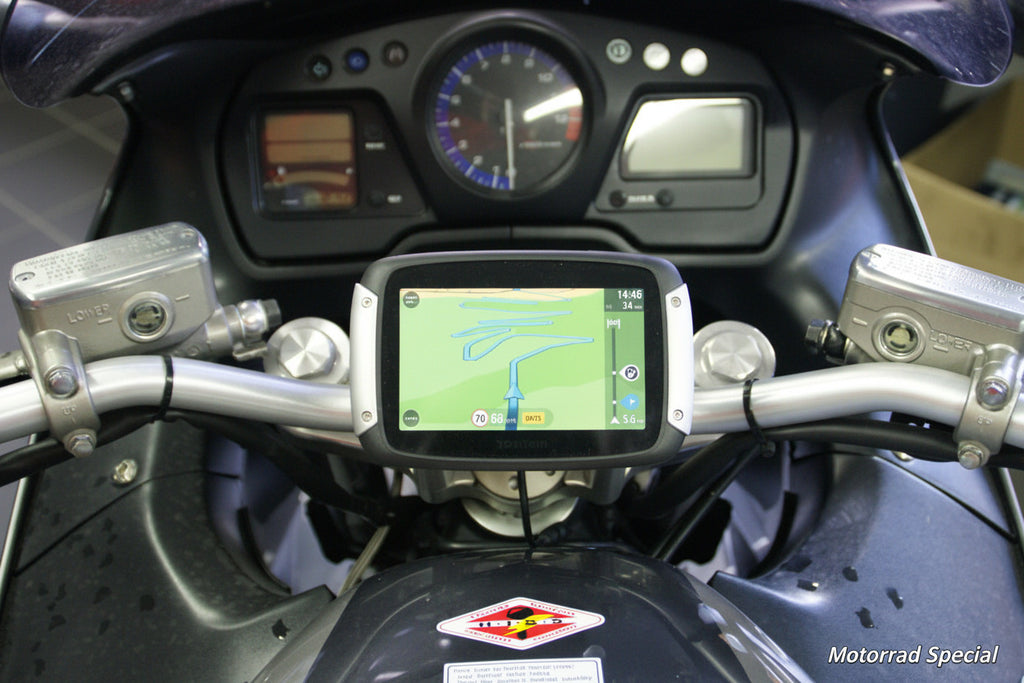 Navihalter Honda CBR1100XX ABM-Umbau für TomTom