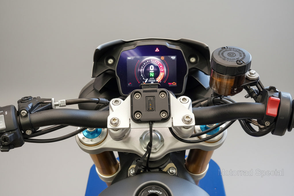 Navihalter Triumph Speed Triple RS für Garmin XT