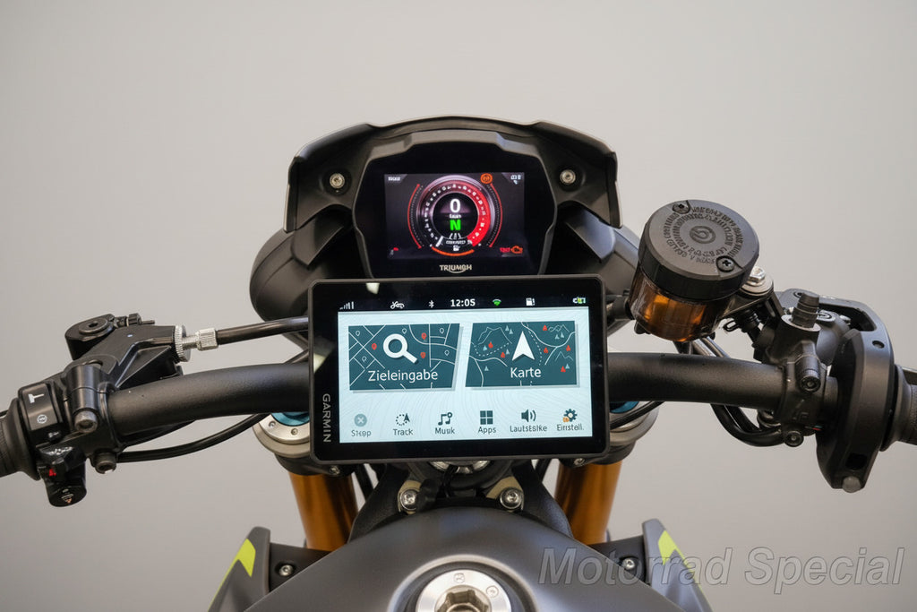 Navihalter Triumph Speed Triple RS für Garmin XT
