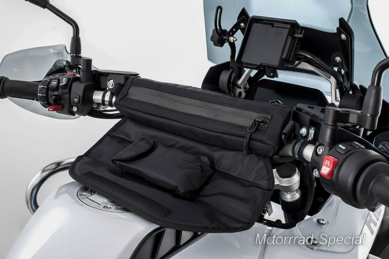 Wunderlich Motorrad Lenkertasche mit Sichtfach für Smartphone und praktischem Stauraum